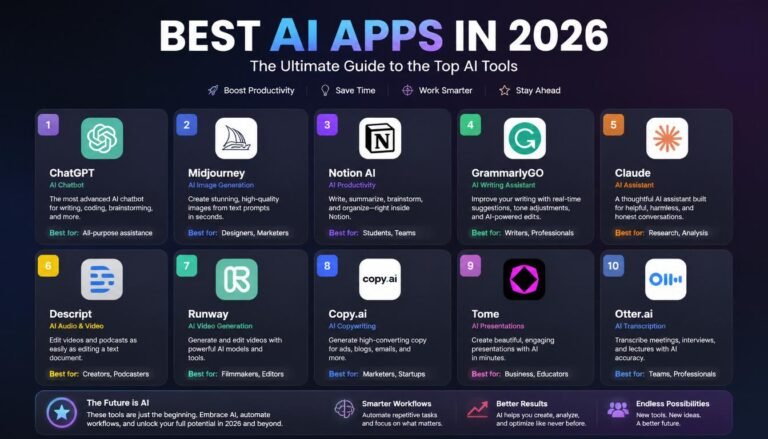 Best AI Apps in 2026: The Ultimate Guide to the Top AI Tools